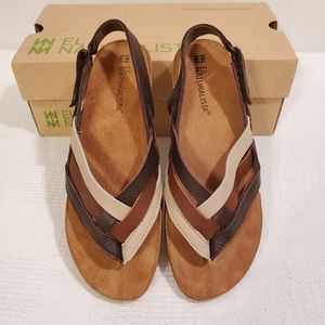 🆕️ EL NATURALISTA WOVEN LEATHER THONG SLINGBACK